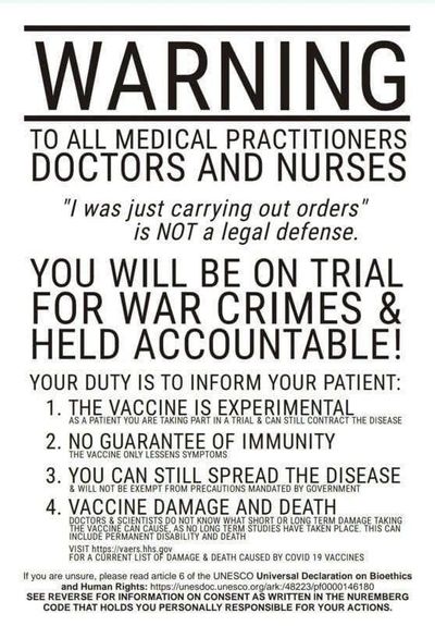 Doctor COVID19 War Crimes