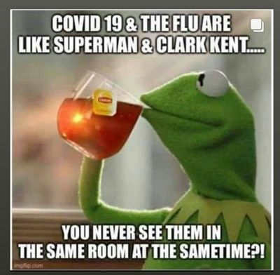 Flu vs COVID19 Superman Clark Kent