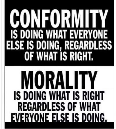 Conformity vs Morality